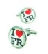 Gemelos para Camisa I Love France