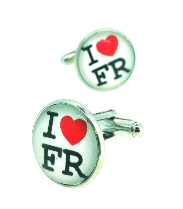 Gemelos para Camisa I Love France