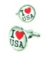 Gemelos para Camisa I Love USA
