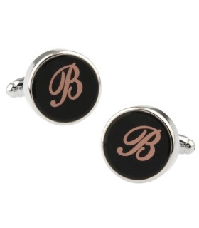 Gemelos para Camisa Inicial Letra Clásica B Medio Par