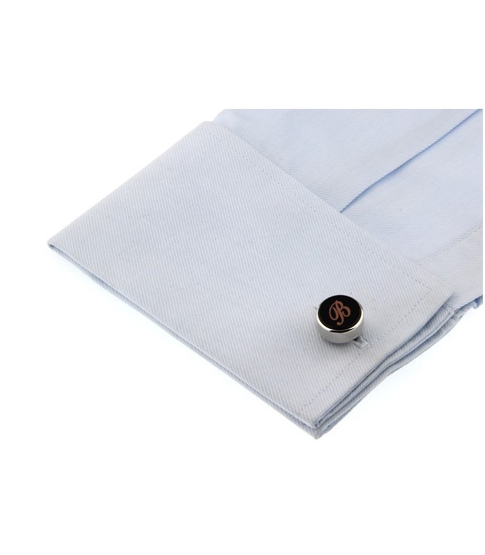 Gemelos para Camisa Inicial Letra Clásica B Medio Par