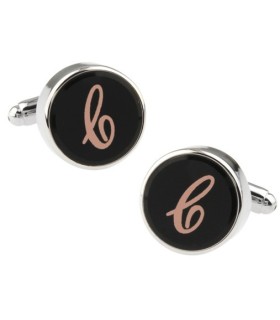 Gemelos para Camisa Inicial Letra Clásica C Medio Par