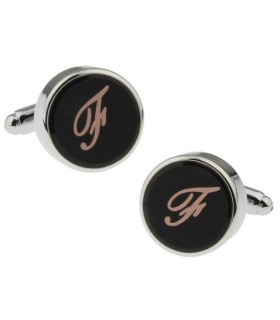 Gemelos para Camisa Inicial Letra Clásica F Medio Par