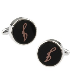 Gemelos para Camisa Inicial Letra Clásica I Medio Par