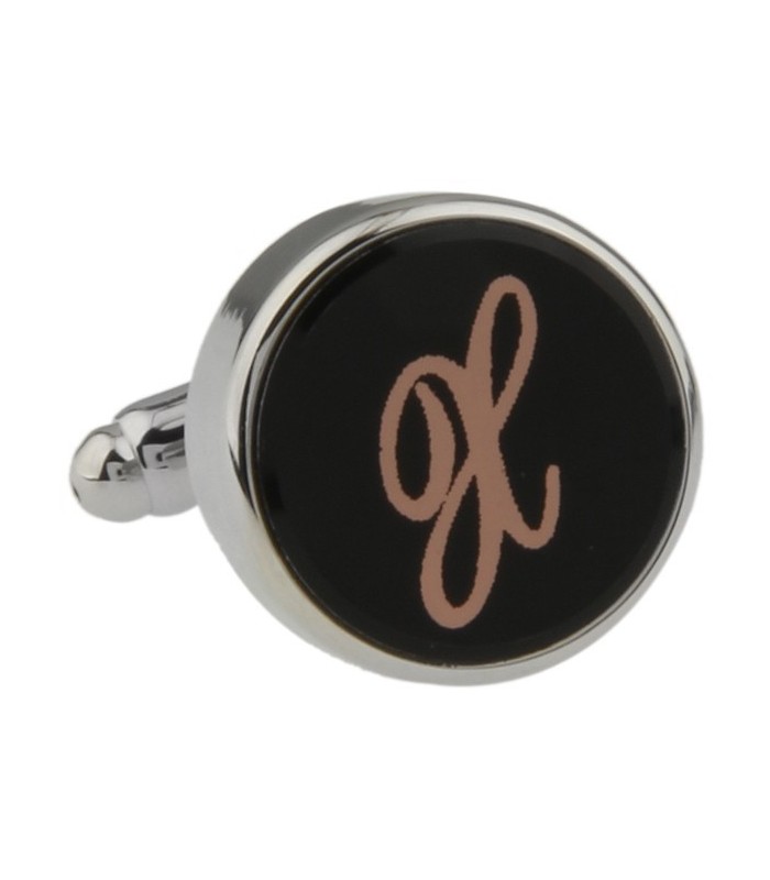 Gemelos para Camisa Inicial Letra Clásica X Medio Par