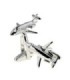 Gemelos para camisa Jet Privado Plateado