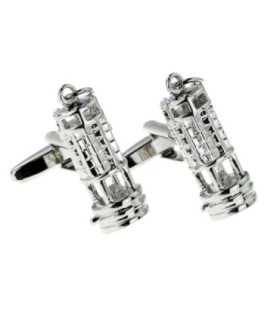 Gemelos para camisa Linterna de Camping Plateada