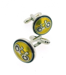 Gemelos para Camisa Logo Bicicleta Dorado