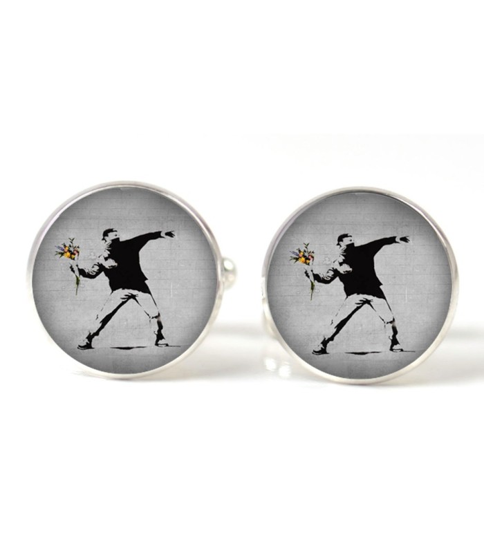 Gemelos para camisa Magglass Banksy