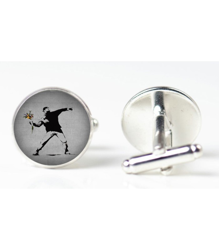 Gemelos para camisa Magglass Banksy