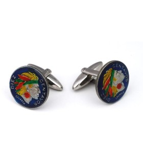 Gemelos Camisa Moneda Centavo Colombiano