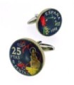 Gemelos Camisa Moneda de 25 Pesetas Homenaje a Ceuta