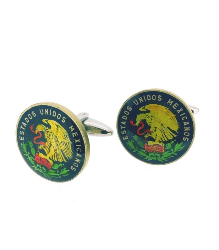 Gemelos Camisa Moneda de 5 Centavos Mexicanos