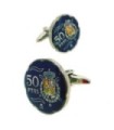 Gemelos Camisa Moneda de 50 Ptas Edición Especial SM Juan Carlos I