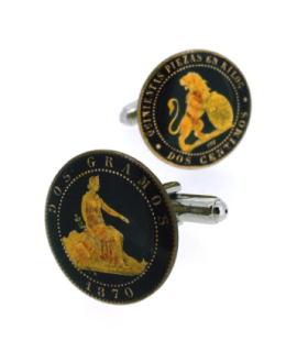 Moneda Dos Céntimos del Gobierno de la I República del año 1870