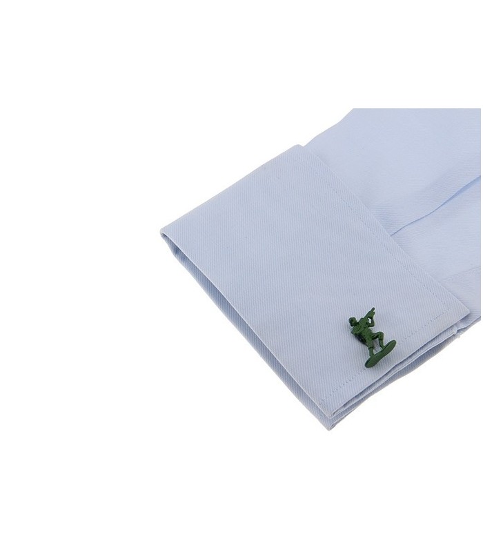 Gemelos para Camisa Muñecos Militares Verdes