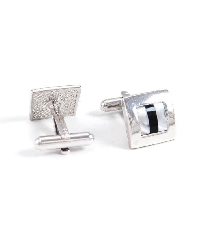 Gemelos para camisa Nacar y Negro