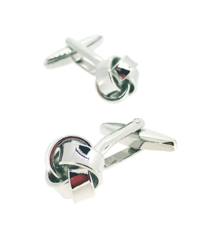 Gemelos para camisa Nudo Borla Acero Single Modelo II