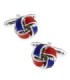 Gemelos para camisa Nudo Esmaltado Azul y Rojo