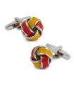 Gemelos para camisa Nudo Esmaltados Rojo y Amarillo - Colores de España