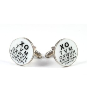 Gemelos para camisa Optico Tabla Optométrica