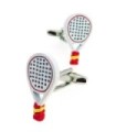 Gemelos para Camisa Pala de Padel Blanca y Colores de España