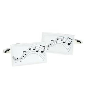 Gemelos para camisa Panel de Notas Musicales Modelo 2