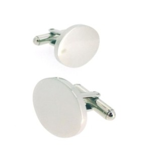 Gemelos para Camisa para grabar de Acero Inoxidable 316L Ovalados