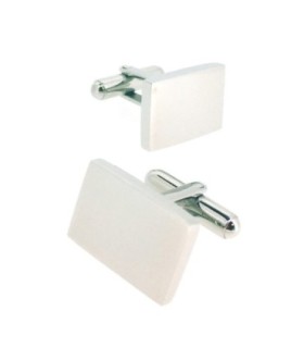 Gemelos para Camisa para grabar de Acero Inoxidable 316L Rectangular