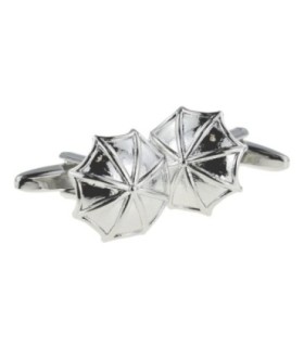 Gemelos para camisa Paraguas Plateado