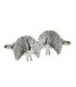 Gemelos para camisa Pavo Real 3D Plateado