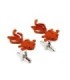 Gemelos para Camisa Pez Goldfish Con cola de velo naranja