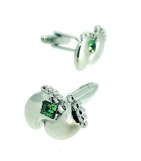 Gemelos para Camisa Piececitos con Cristal