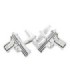 Gemelos para camisa Pistola Revolver Cristal