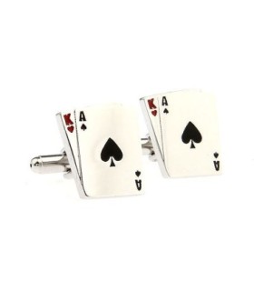 Gemelos para Camisa Poker As Rey