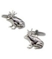 Gemelos para camisa Rana con Corona Plateada