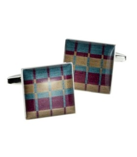 Gemelos para camisa Rectangulares Cuadrados Retro