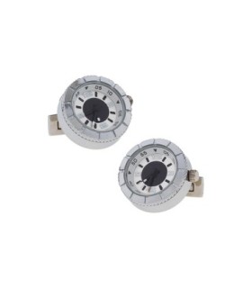 Gemelos para Camisa Reloj Esfera Redonda