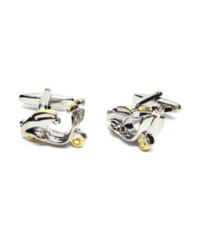 Gemelos para Camisa Scooter Golden and Chrome