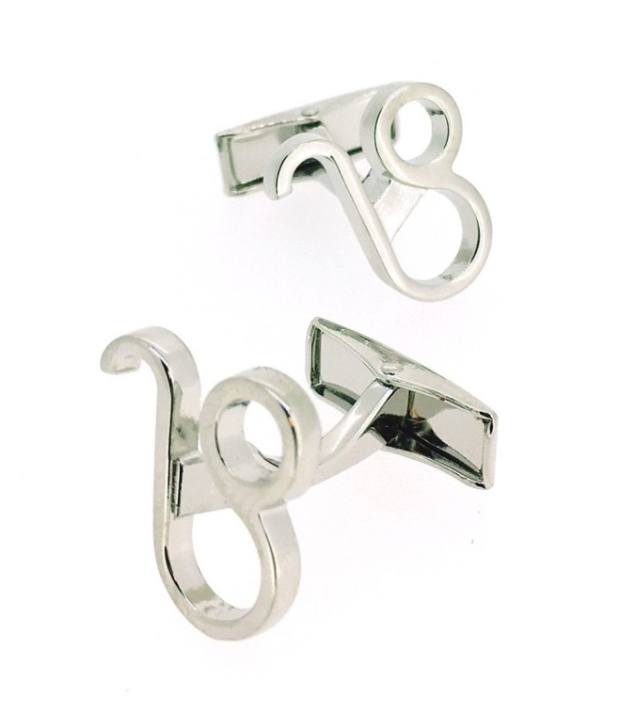 Gemelos para Camisa Símbolos del Zodiaco Leo Acero