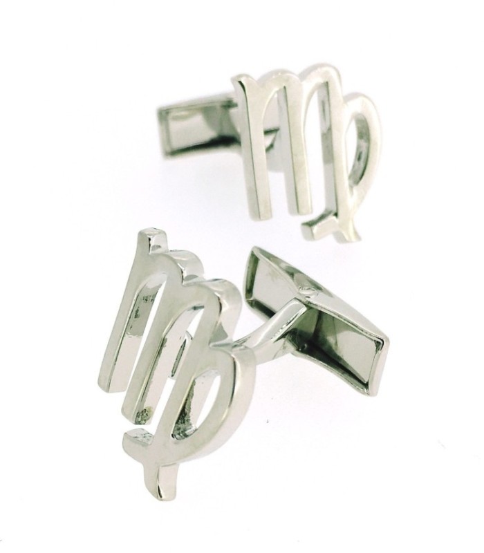 Gemelos para Camisa Símbolos del Zodiaco Virgo Acero