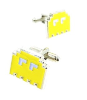 Gemelos para Camisa Space Invaders 8 bits Yellow