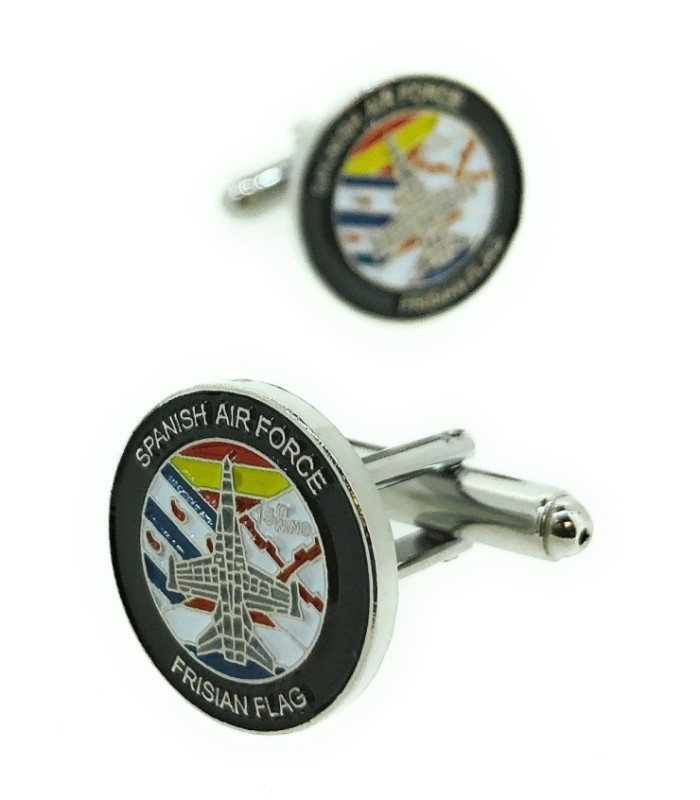 Gemelos para camisa Spanish Air Force Frisian Flag