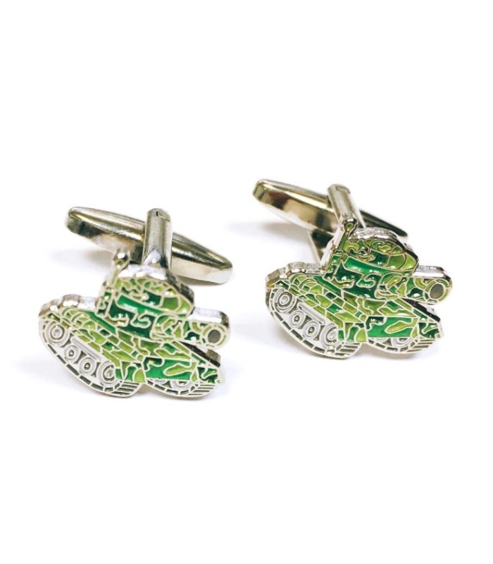 Gemelos para Camisa Tanque Militar Funny