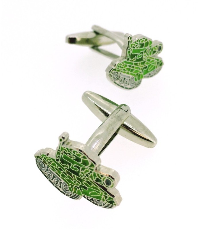 Gemelos para Camisa Tanque Militar Funny