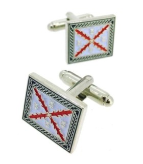 Gemelos para Camisa ‪Tercio Ommegang de Infantería Plateado de 1615