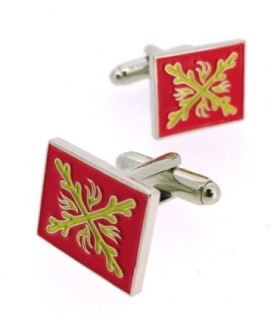 Gemelos para Camisa ‪Tercio Rojo de Infantería Siglo XVI Plateado