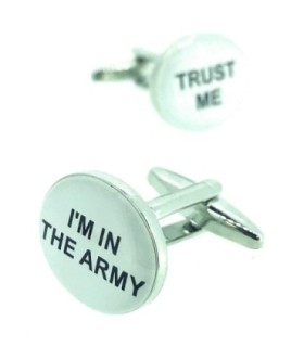 Gemelos para Camisa Trust Me I´m in The Army