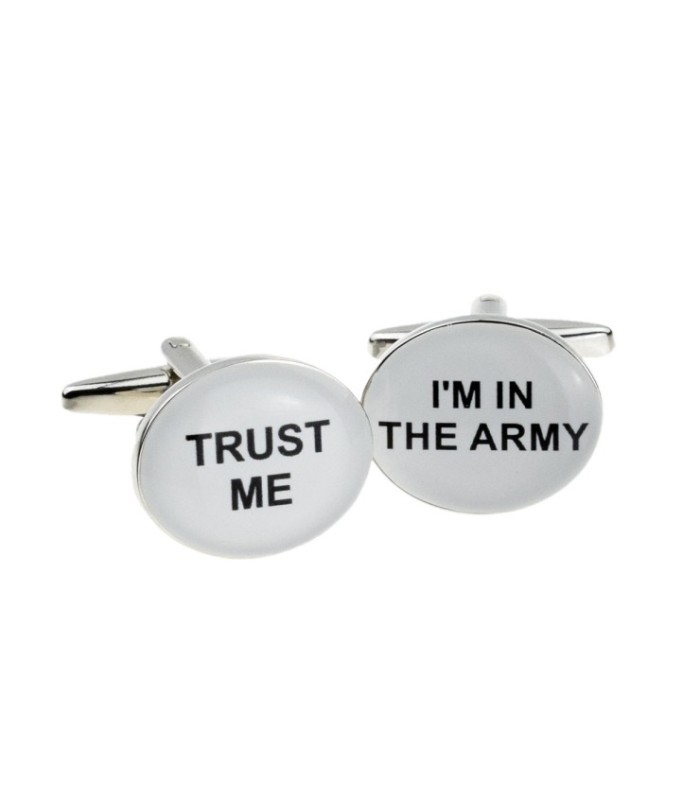Gemelos para Camisa Trust Me I´m in The Army