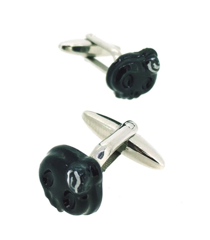 Gemelos para camisa Unoiss Calaveras con tocado
